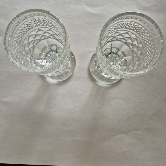 Stemware Water Wine Goblets. Anchor Hocking Pedestal Base Glasses. Vintage. - Picture 3 of 4